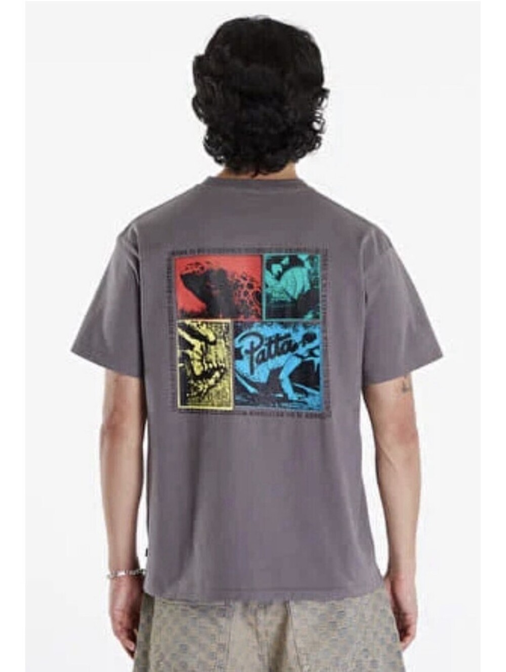 NEW Patta PATTA CO-EXISTENCE T-SHIRT Gray Sz Medium NWT